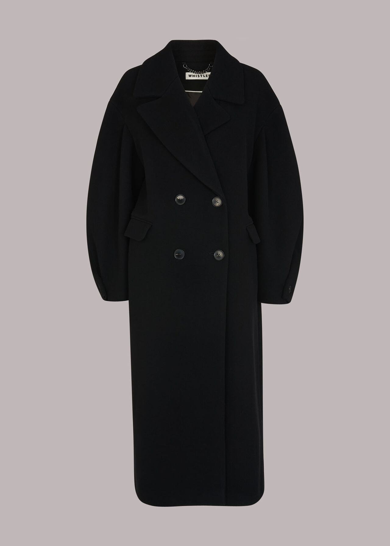 Indira Puff Sleeve Wool Coat