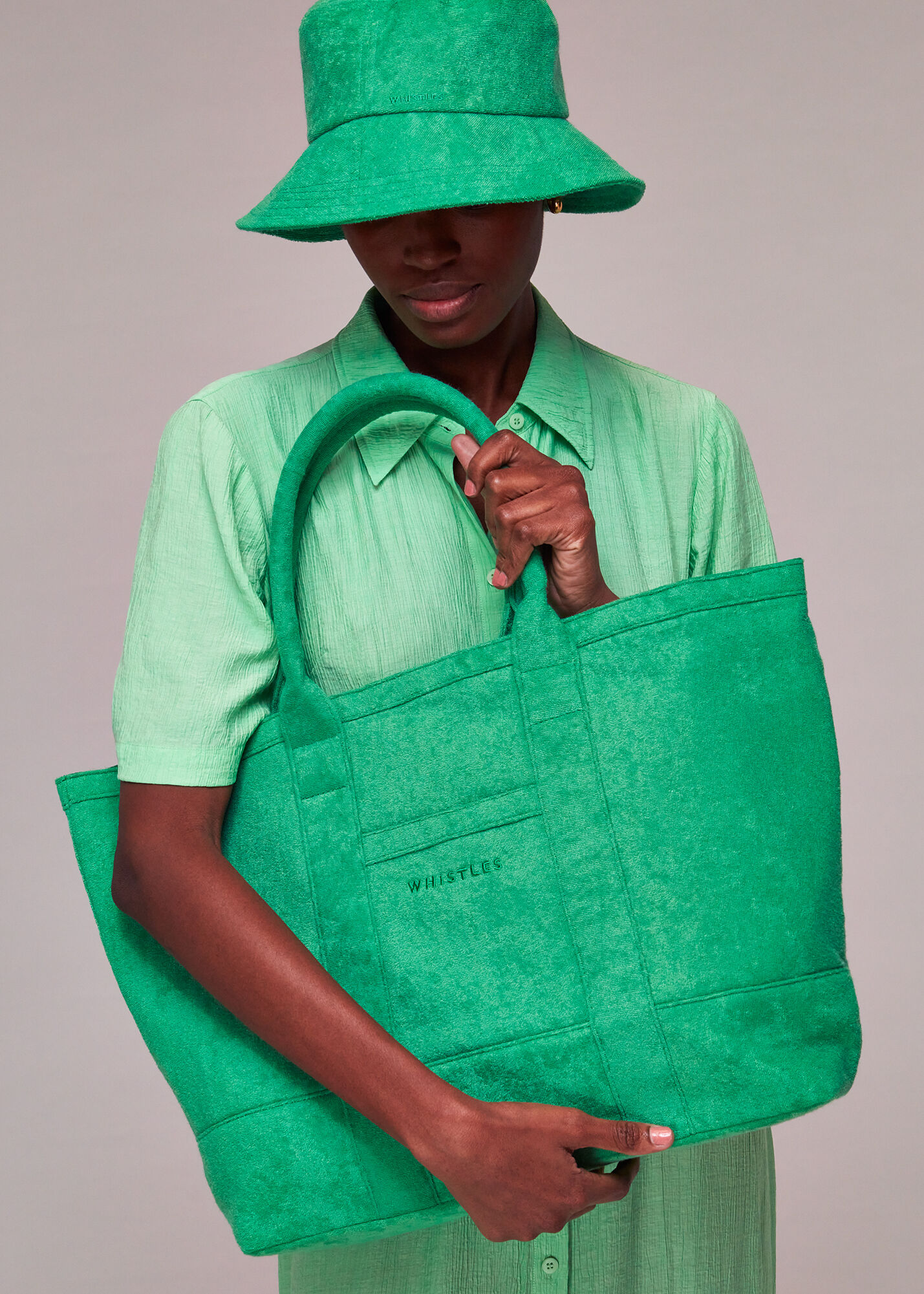 Towelling bucket hat on sale