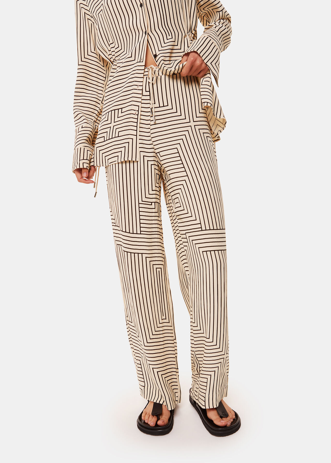 Angled Stripe Trouser