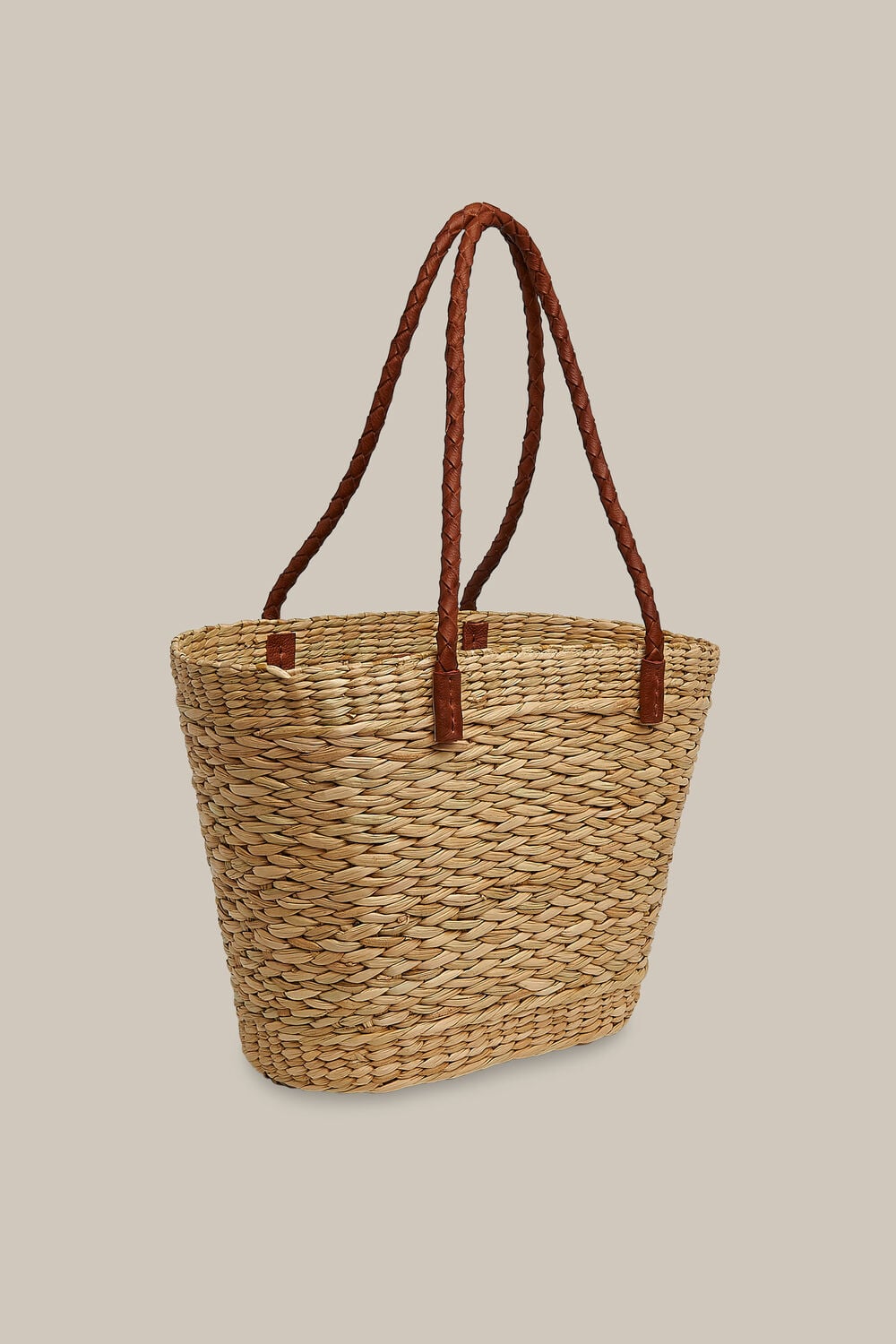 Lianne Straw Tote Neutral