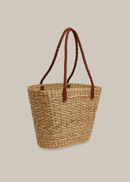 Lianne Straw Tote Neutral