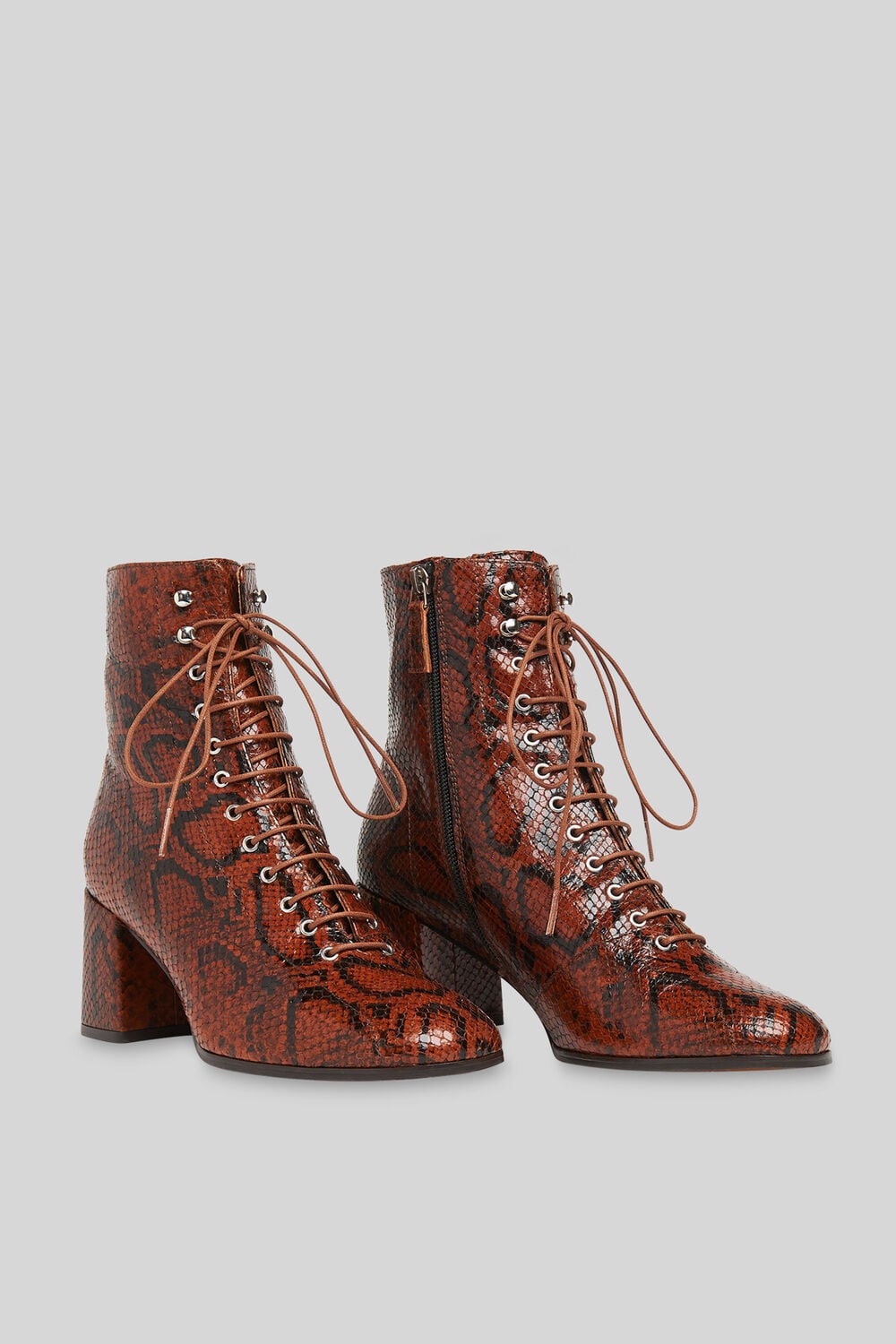 Alban Lace Up Boot Brown