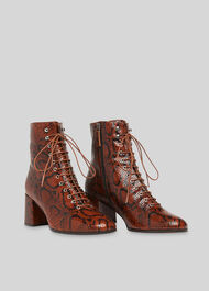 Alban Lace Up Boot Brown