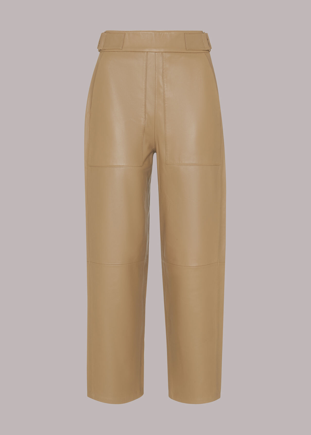Arden Panelled Leather Trouser