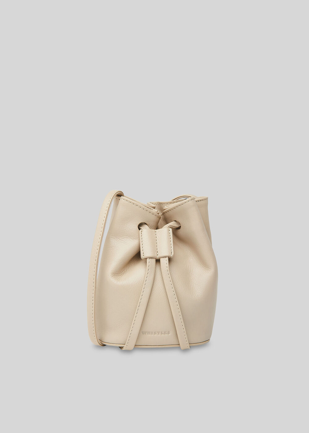 Ammie Mini Drawstring Bag Taupe