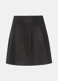 Leather A line Skirt