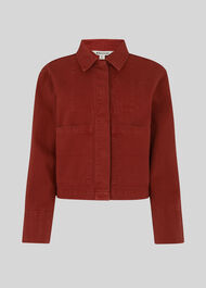 Patch Pocket Utility Jacket Rust