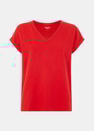Willa V-Neck Cap Sleeve Tee