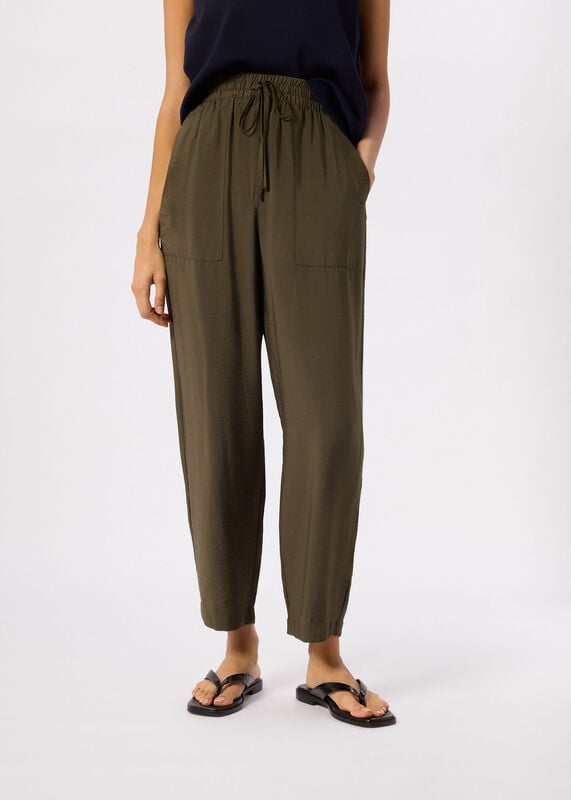Khaki Tie Waist Trouser