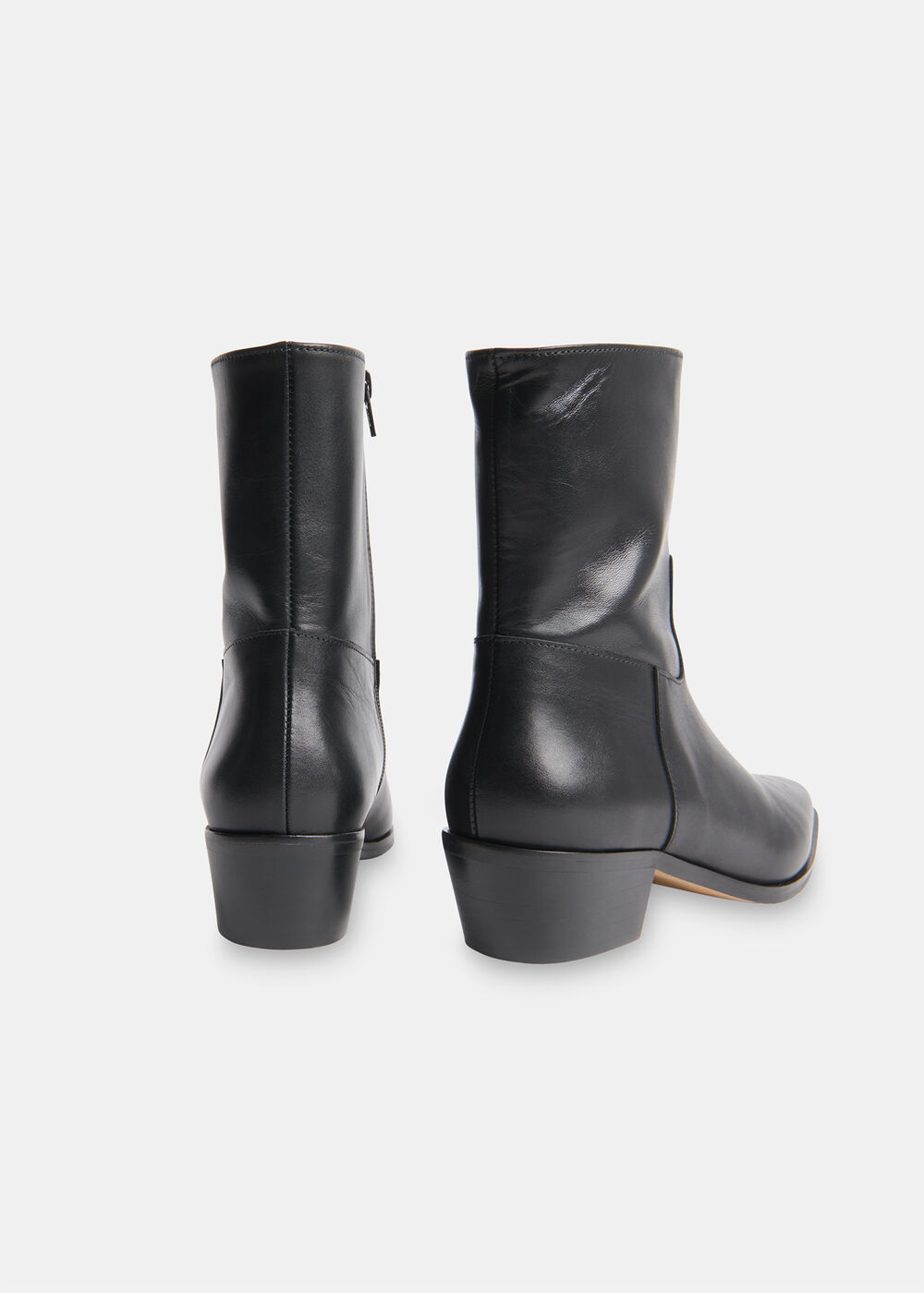 Clean Western Ankle Boot