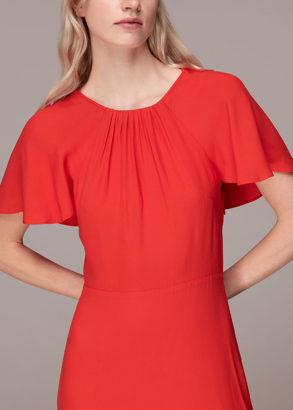Annabelle Cape Sleeve Dress