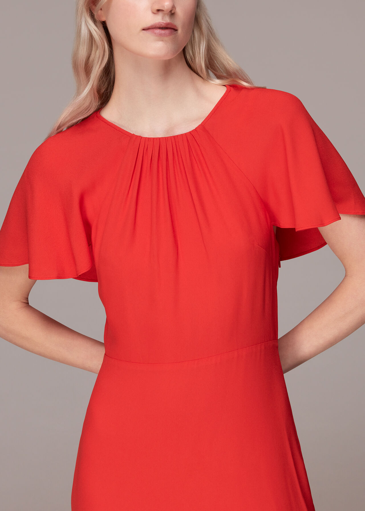 Annabelle Cape Sleeve Dress