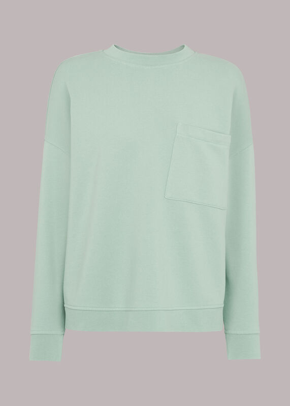 Pale Green Organic Boyfriend Sweatshirt