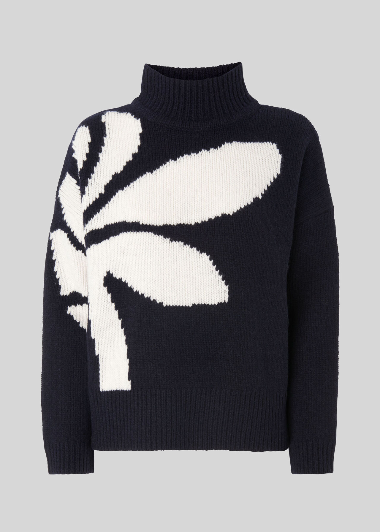 Palm Intarsia Knit