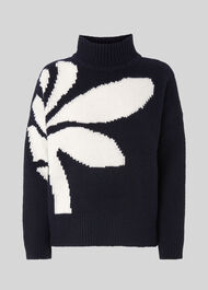 Palm Intarsia Knit