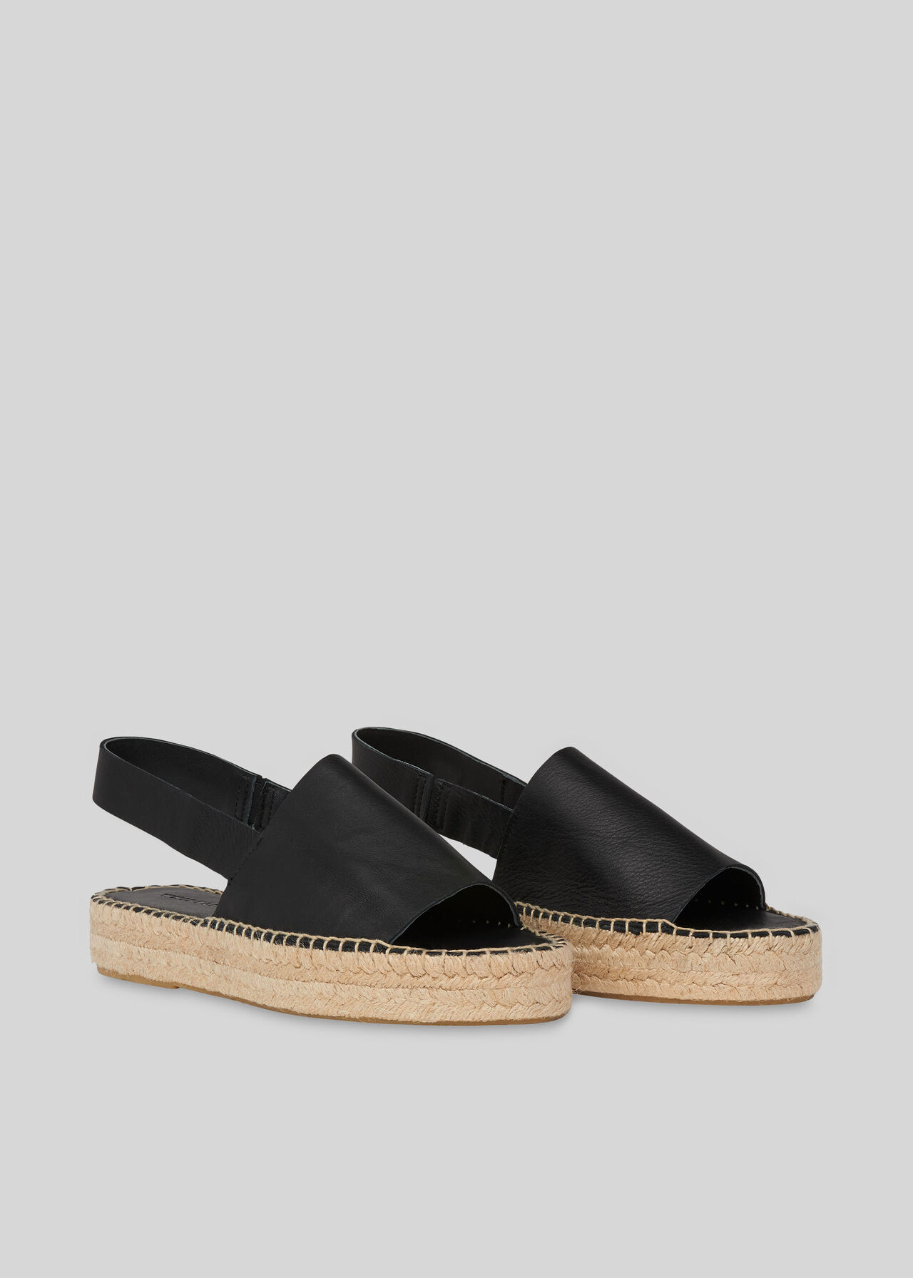 Nile Slingback Espadrille Black