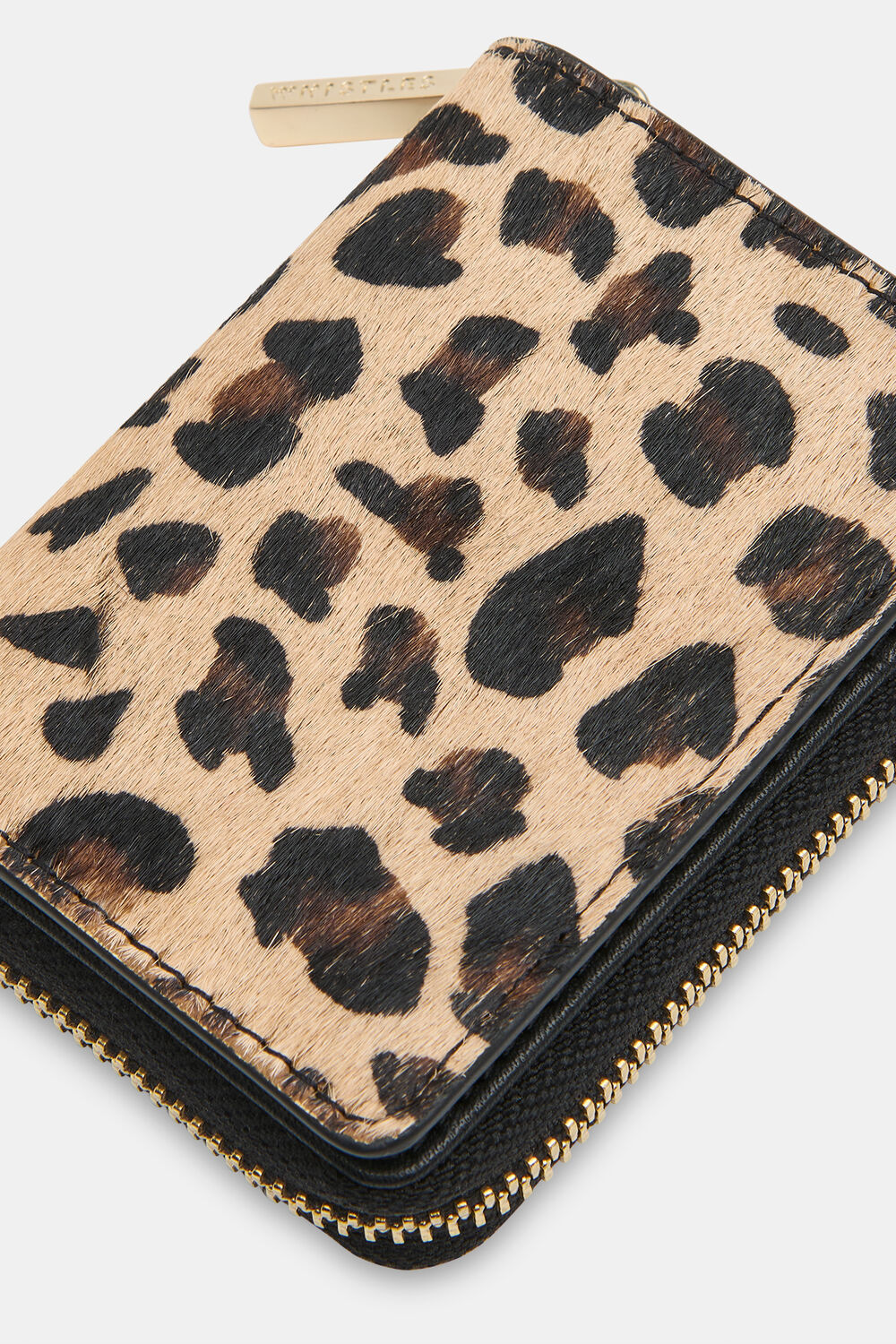 Leopard Koa Compact Purse