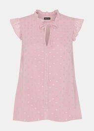 Metallic Dobby Top