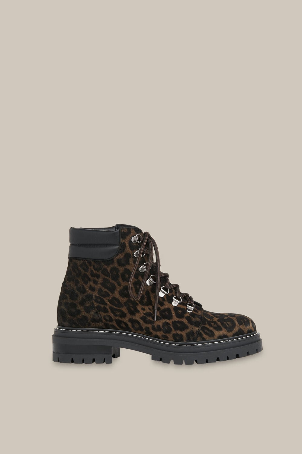 Amber Leopard Lace Up Boot