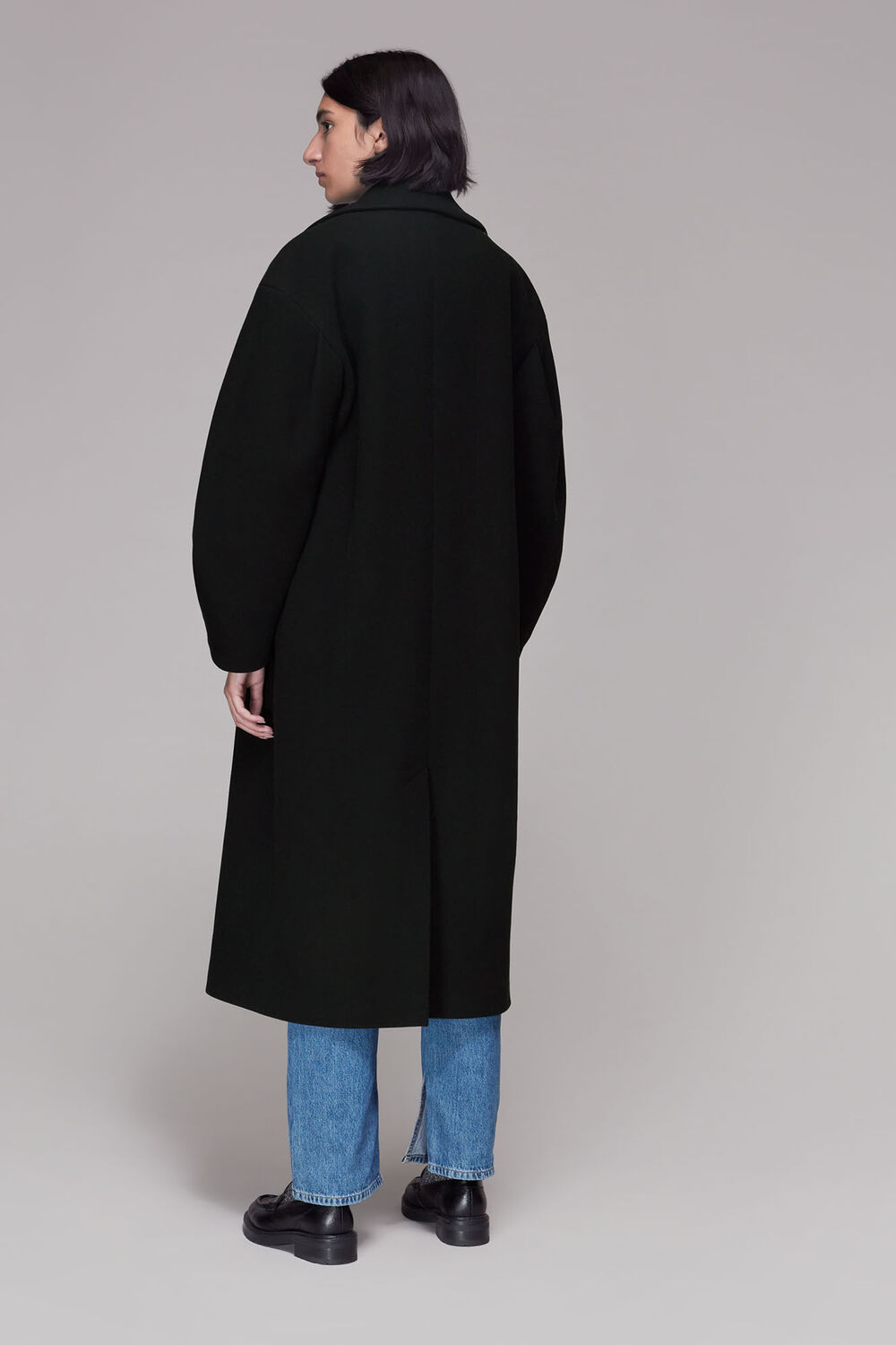 Indira Puff Sleeve Wool Coat