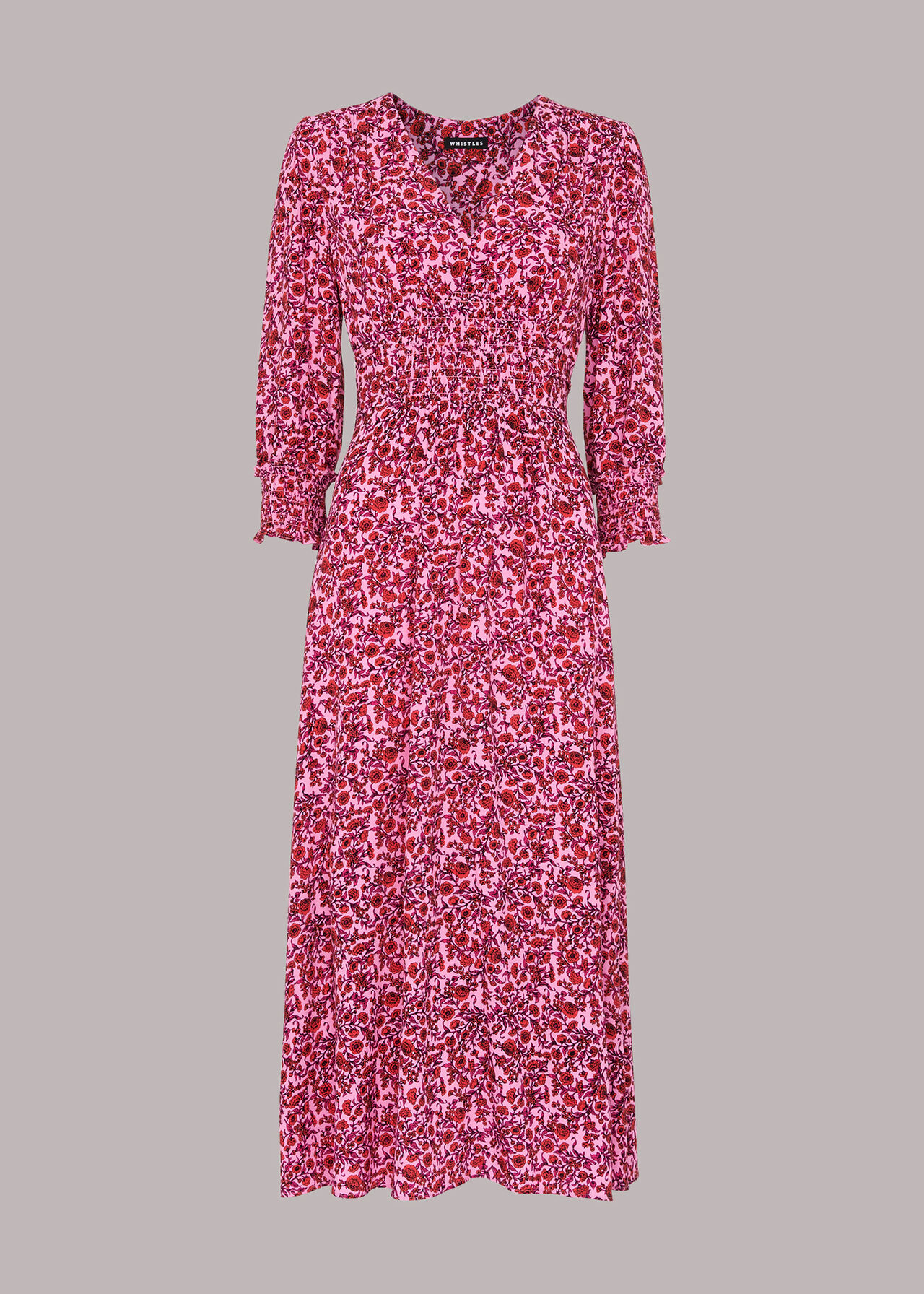 Heath Floral Print Midi Dress