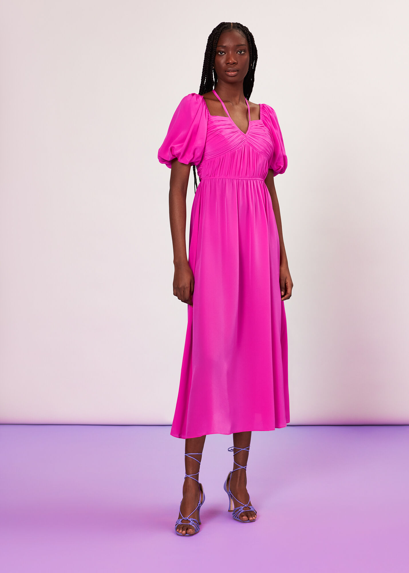 Whistles pink dress top
