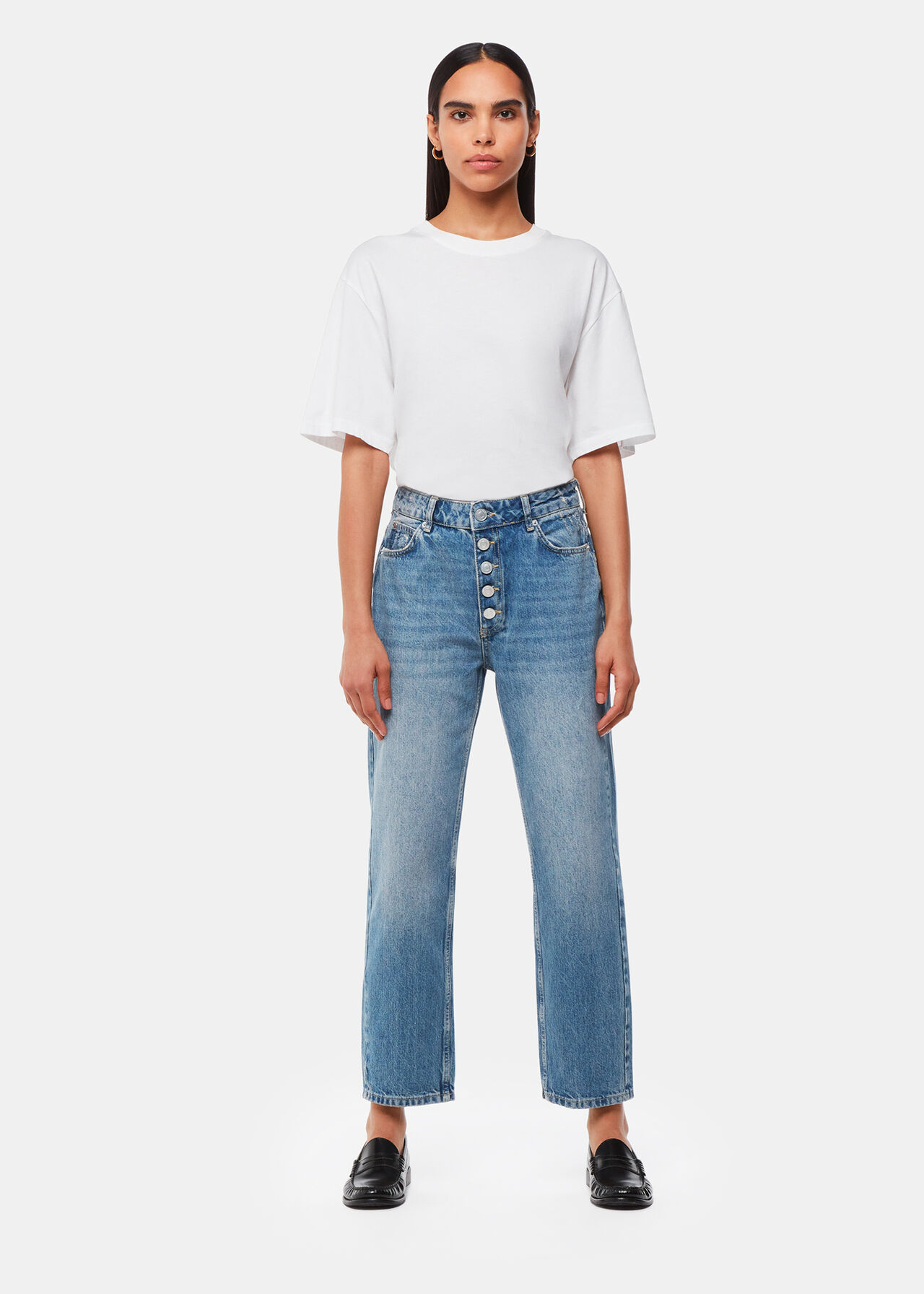 Whistles AUTHENTIC HOLLIE BUTTON JEAN