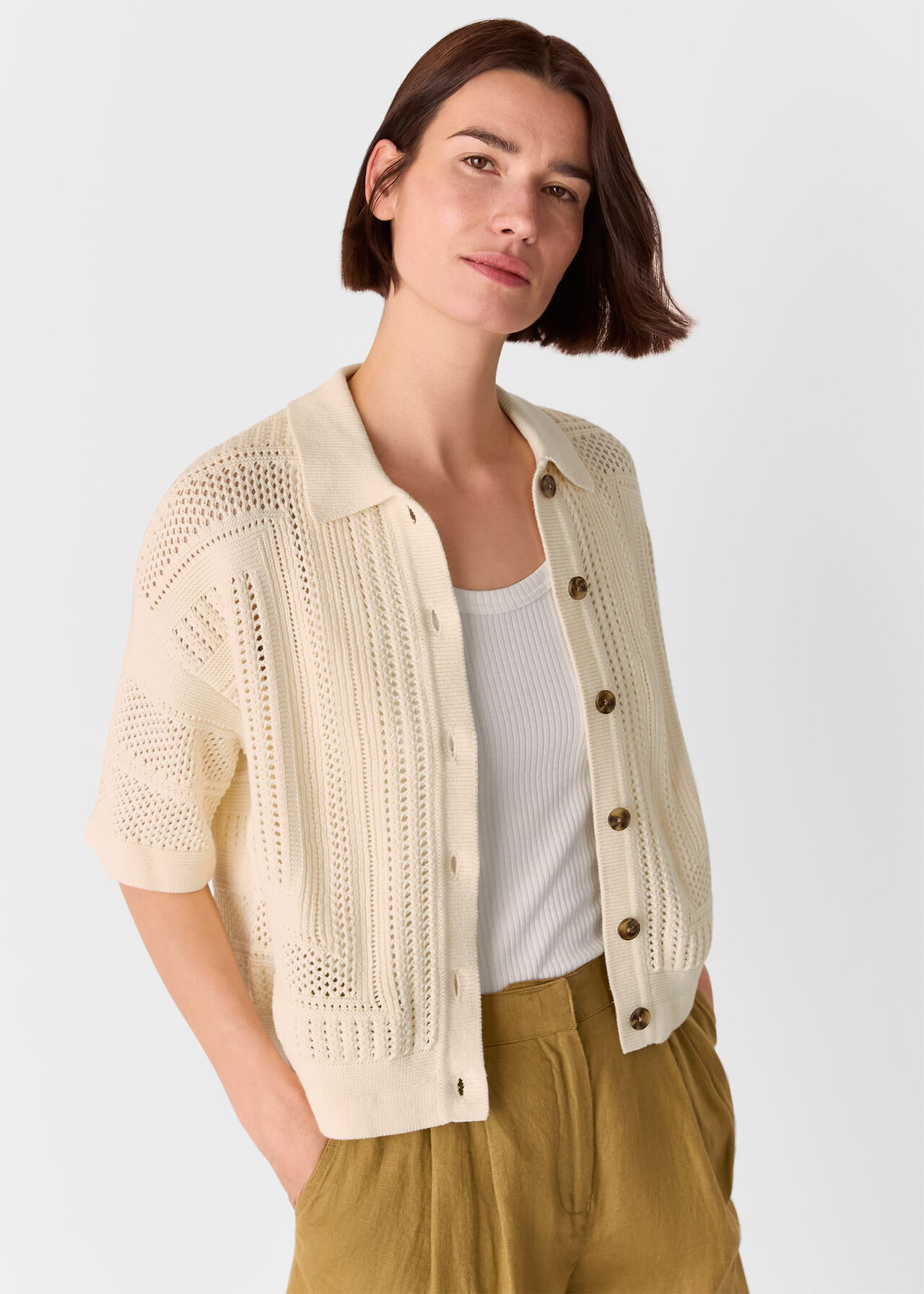 Crochet Knitted Shirt