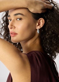 Chunky Curved Square Earring