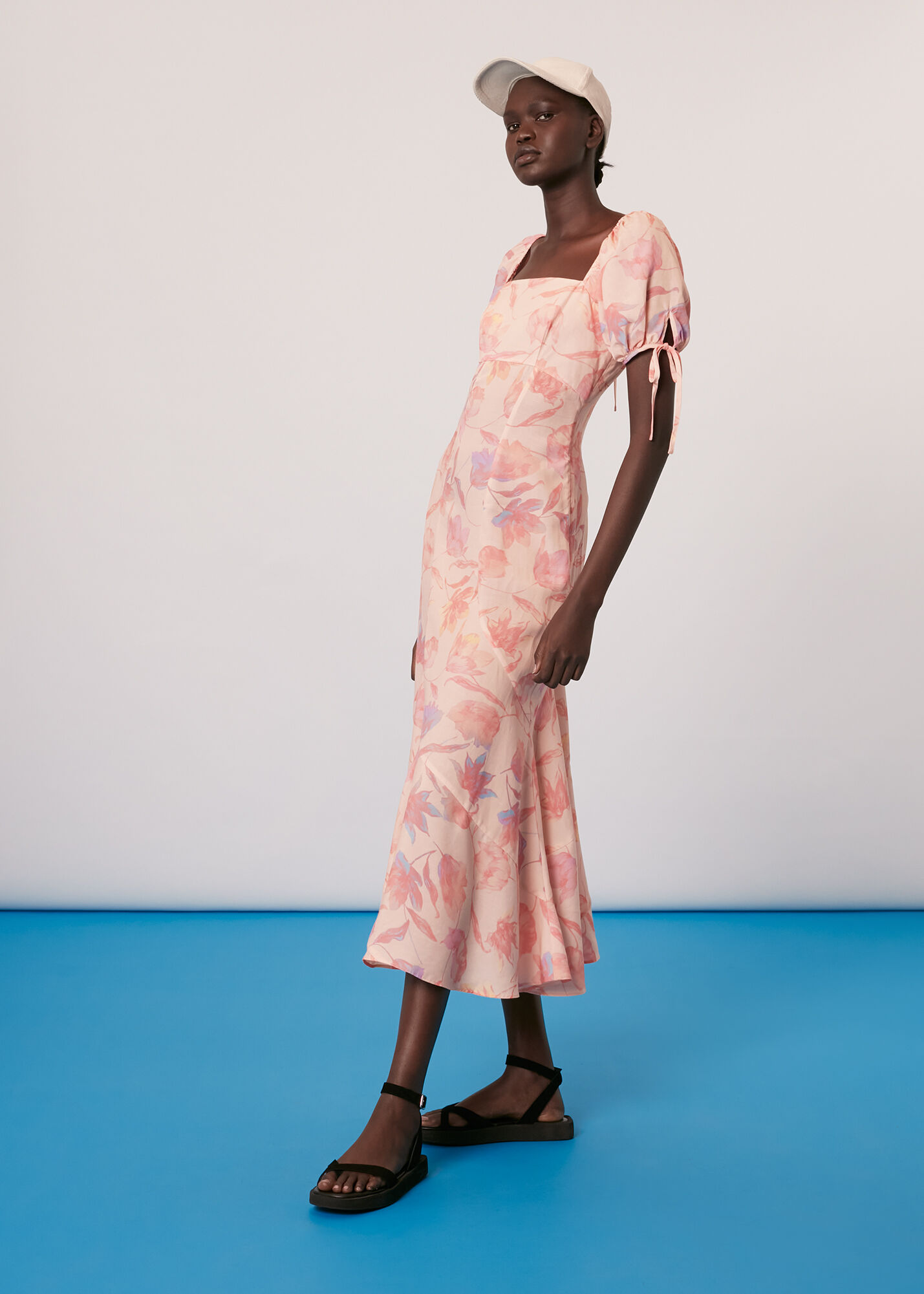 Whistles confetti floral print midi dress top