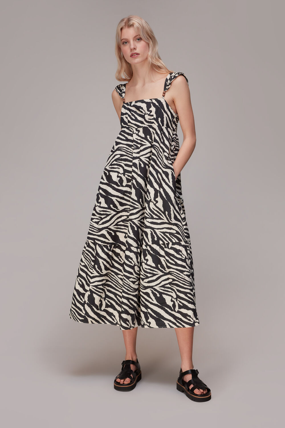 Mountain Zebra Print Dress