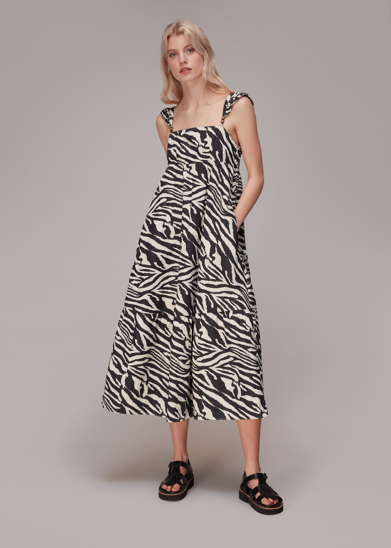 Mountain Zebra Print Dress