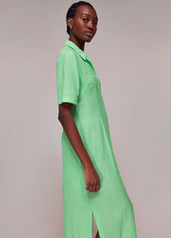 Millie Plisse Shirt Dress