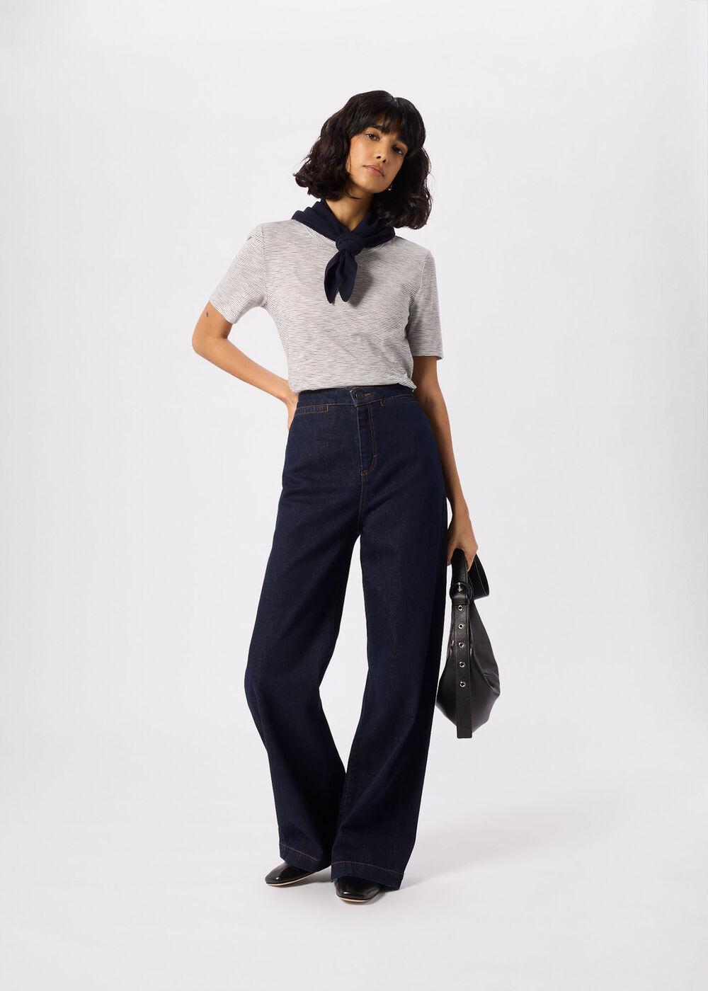 Rosa Double Trim Stripe TShirt