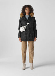 Willow Waxy Parka Black