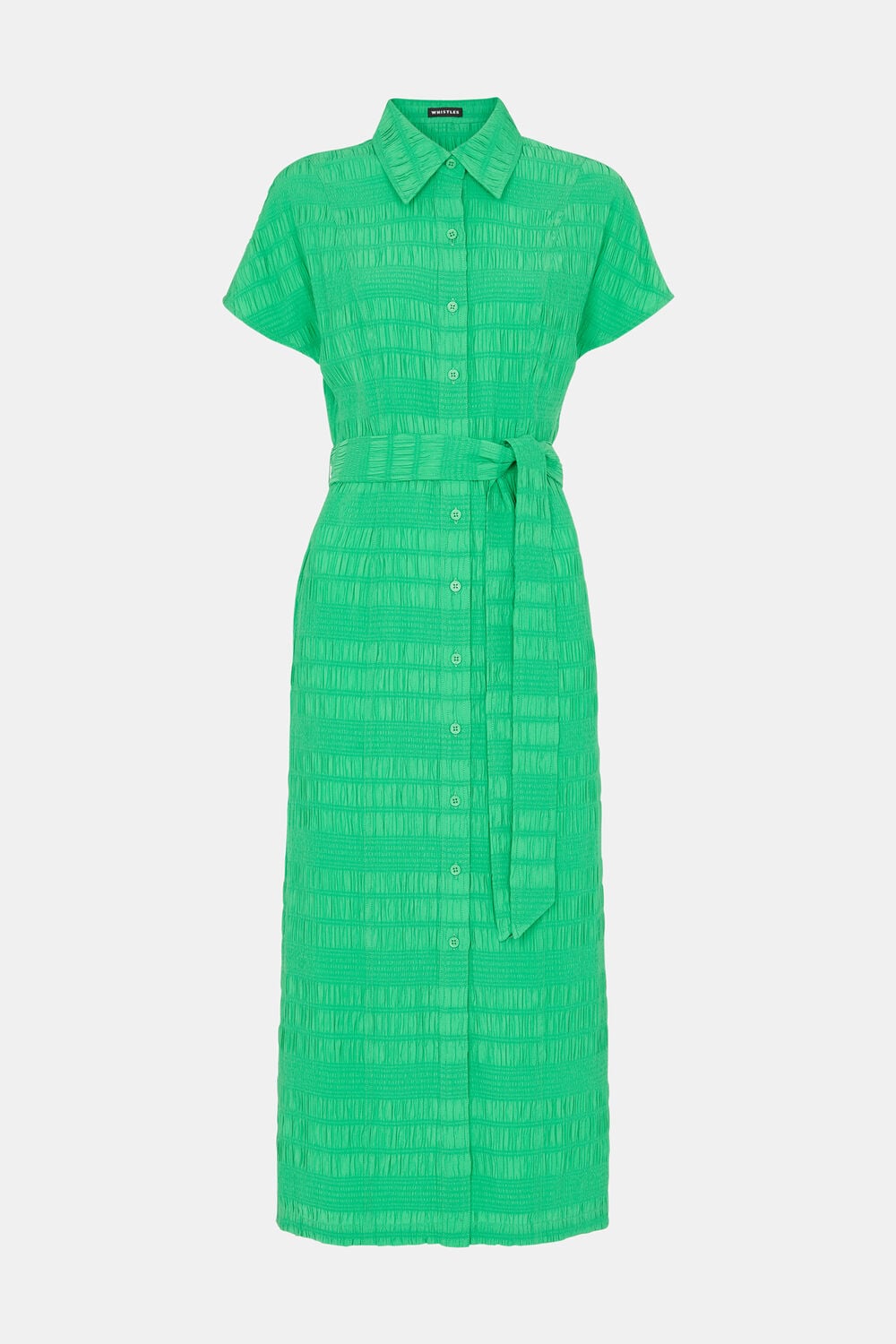 Green Millie Textured Dress