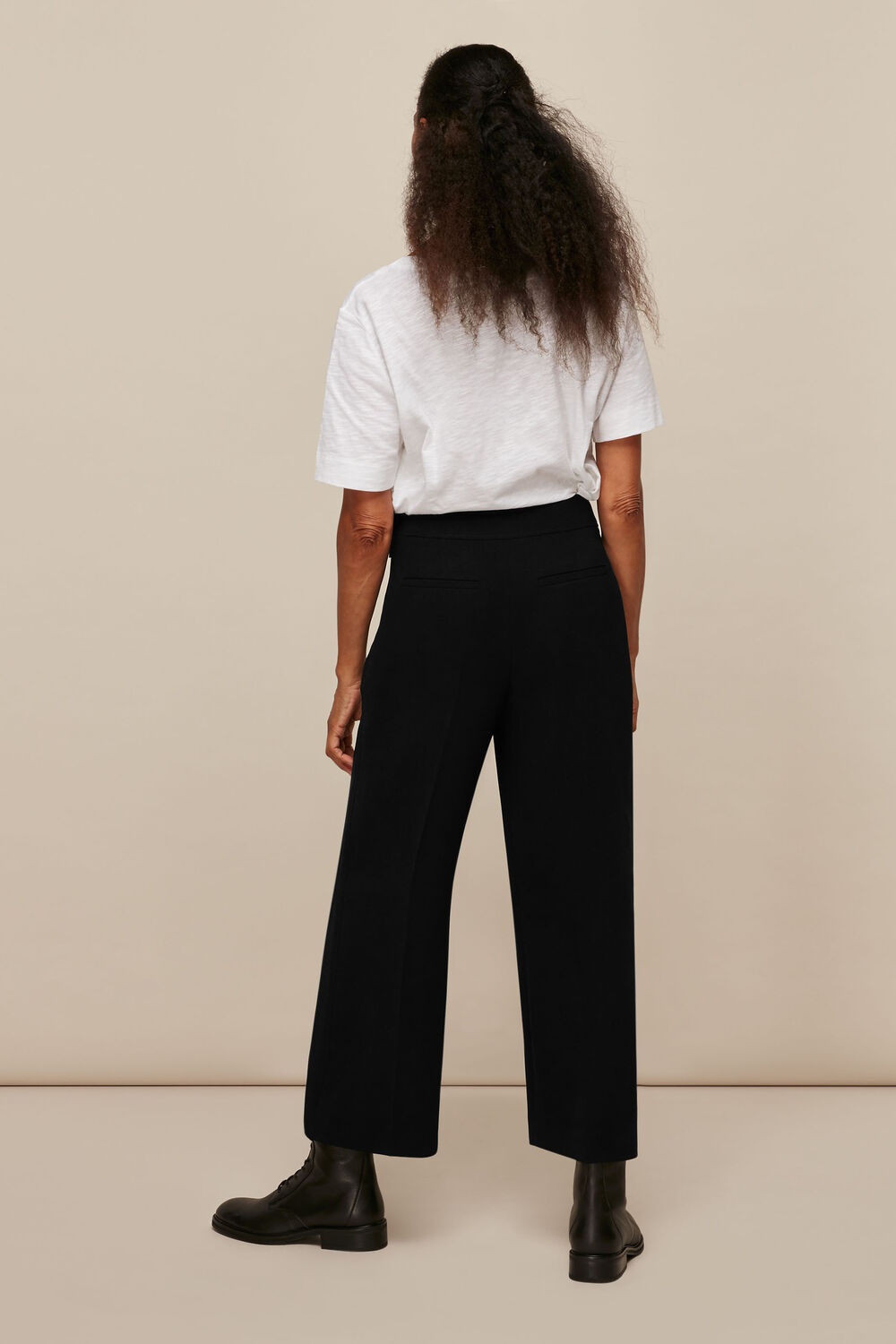 Wide Leg Crop Trouser