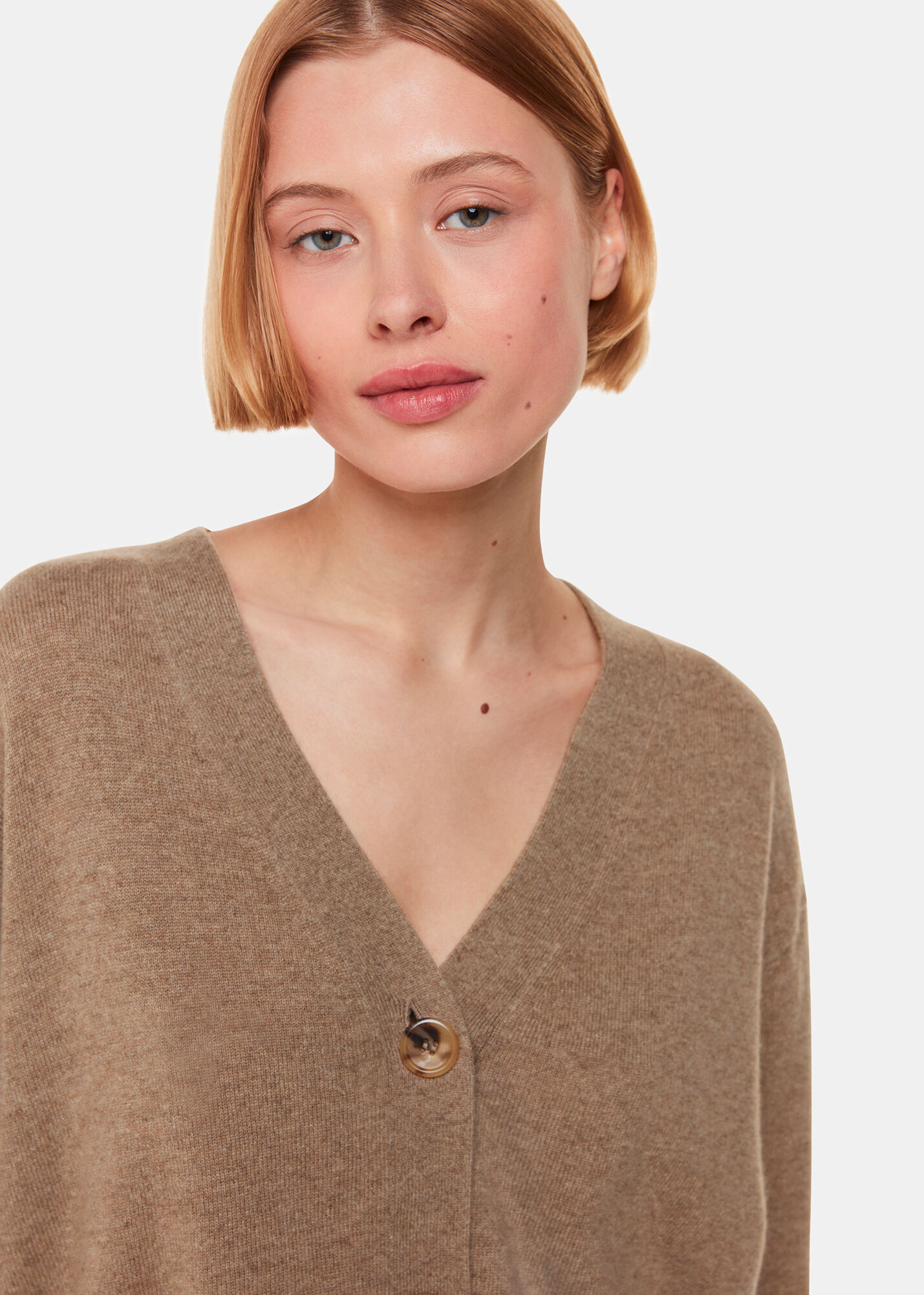 Oatmeal Cashmere Cardigan