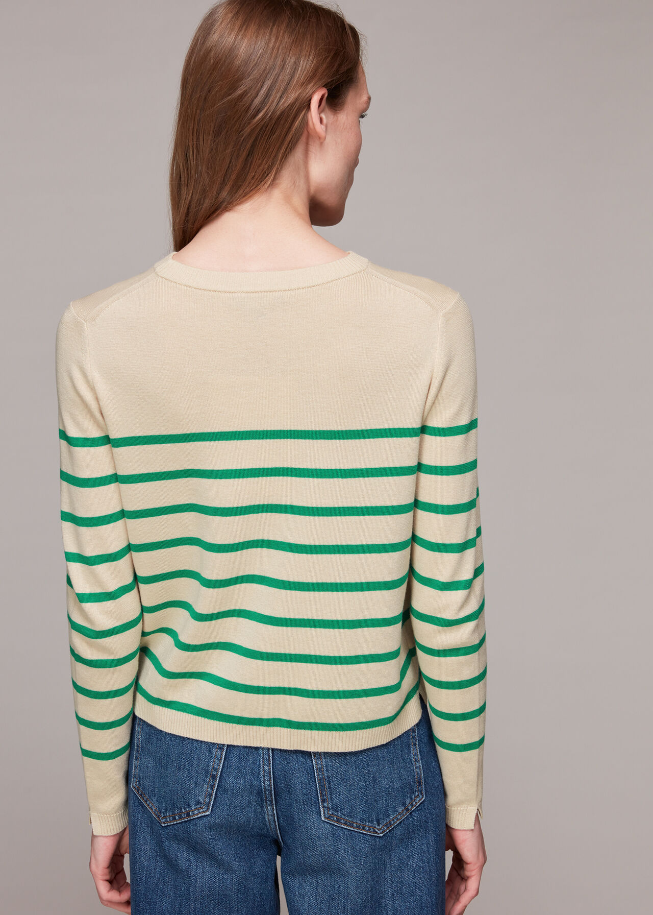 Stripe Crew Neck Knit