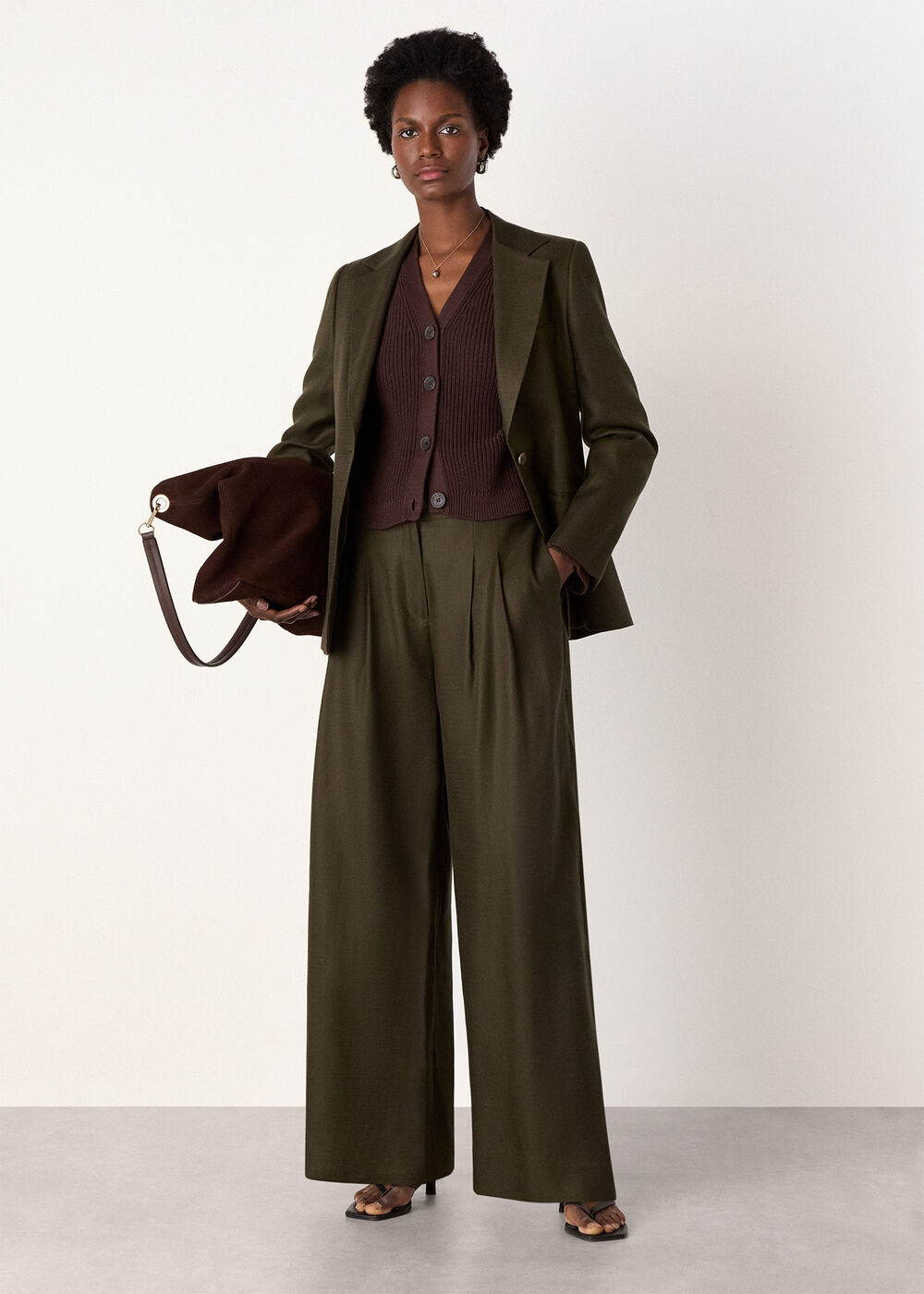 V Neck Cotton Cardigan