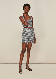 Gingham Linen Short