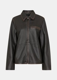 Kate Burnished Leather Jacket