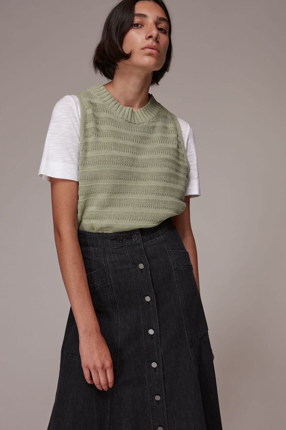 Julia Flare Denim Skirt