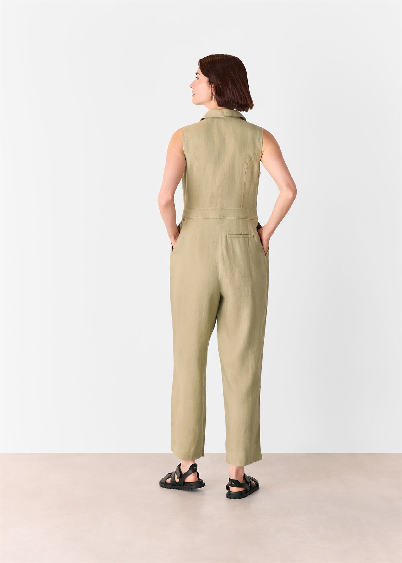 Ellis Western Linen Jumpsuit
