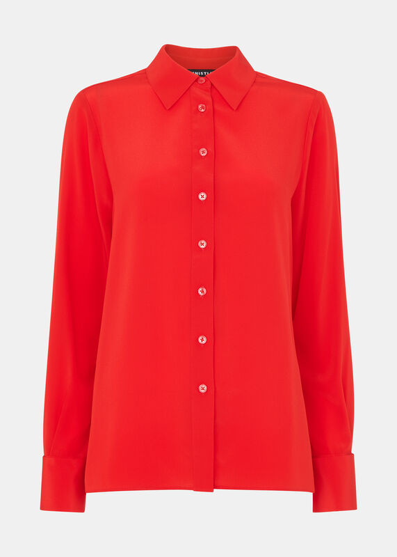 Red Ultimate Silk Shirt