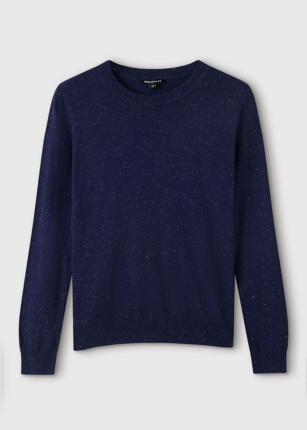 Navy Annie Sparkle Crew Neck Sweater