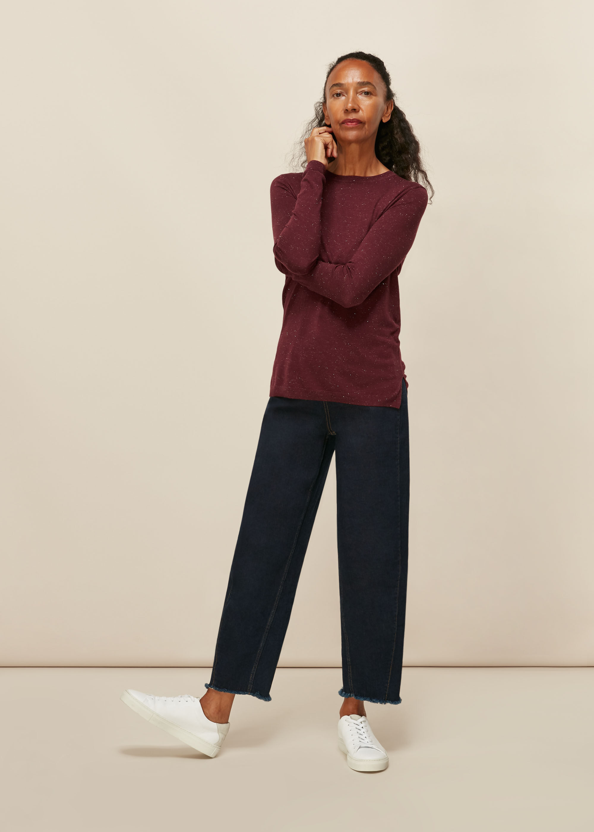 Whistles sparkle jumper top
