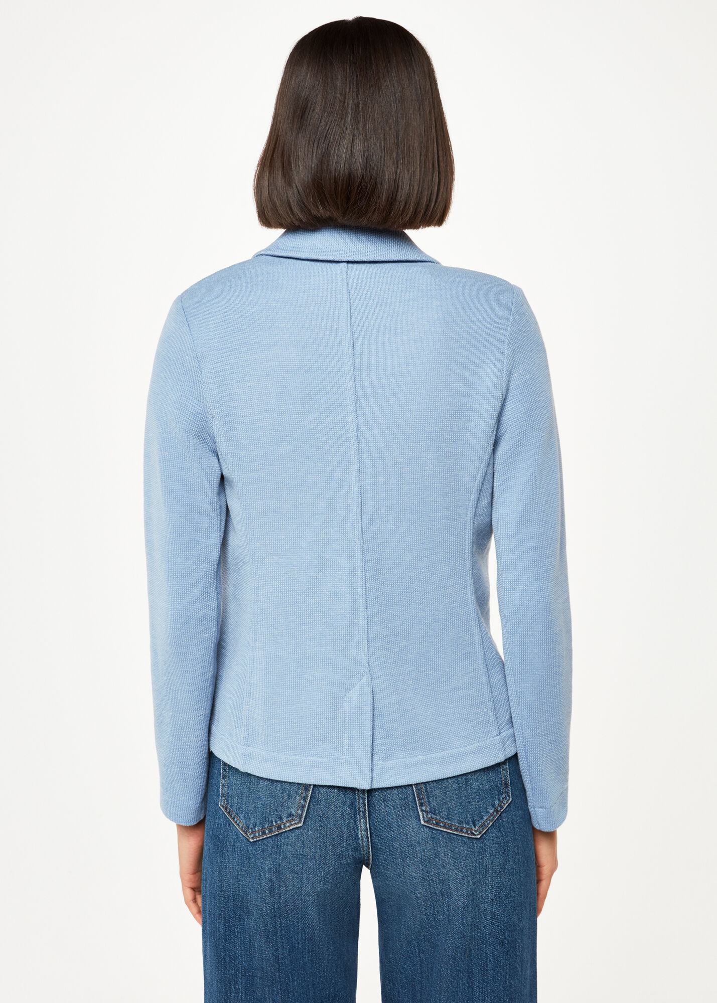 Blue Slim Jersey Jacket WHISTLES