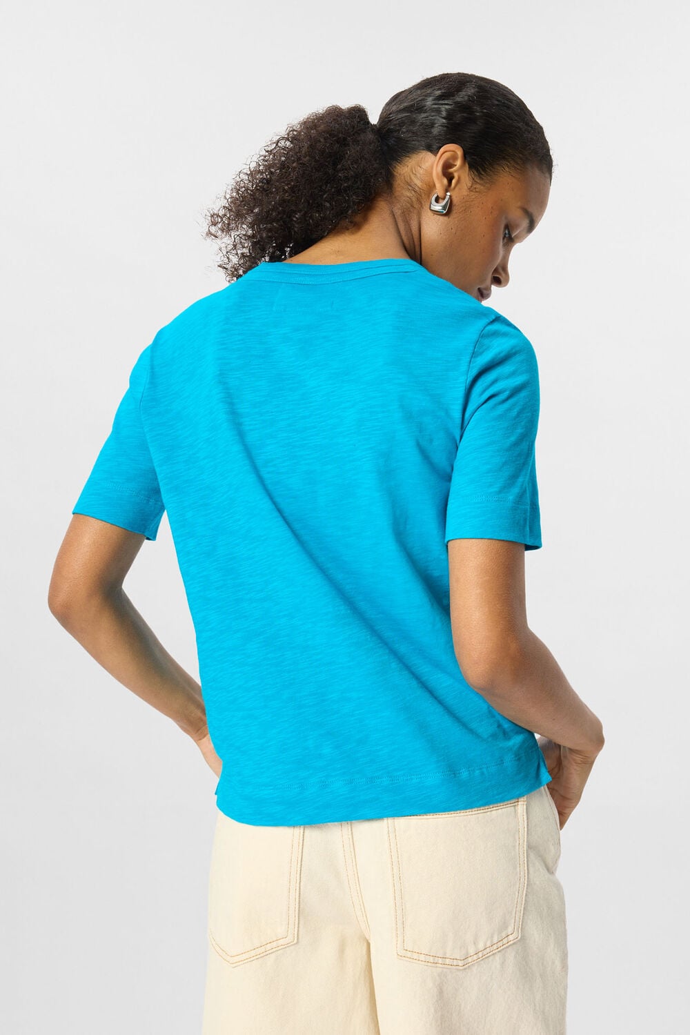 Turquoise Rosa Double Trim T-Shirt