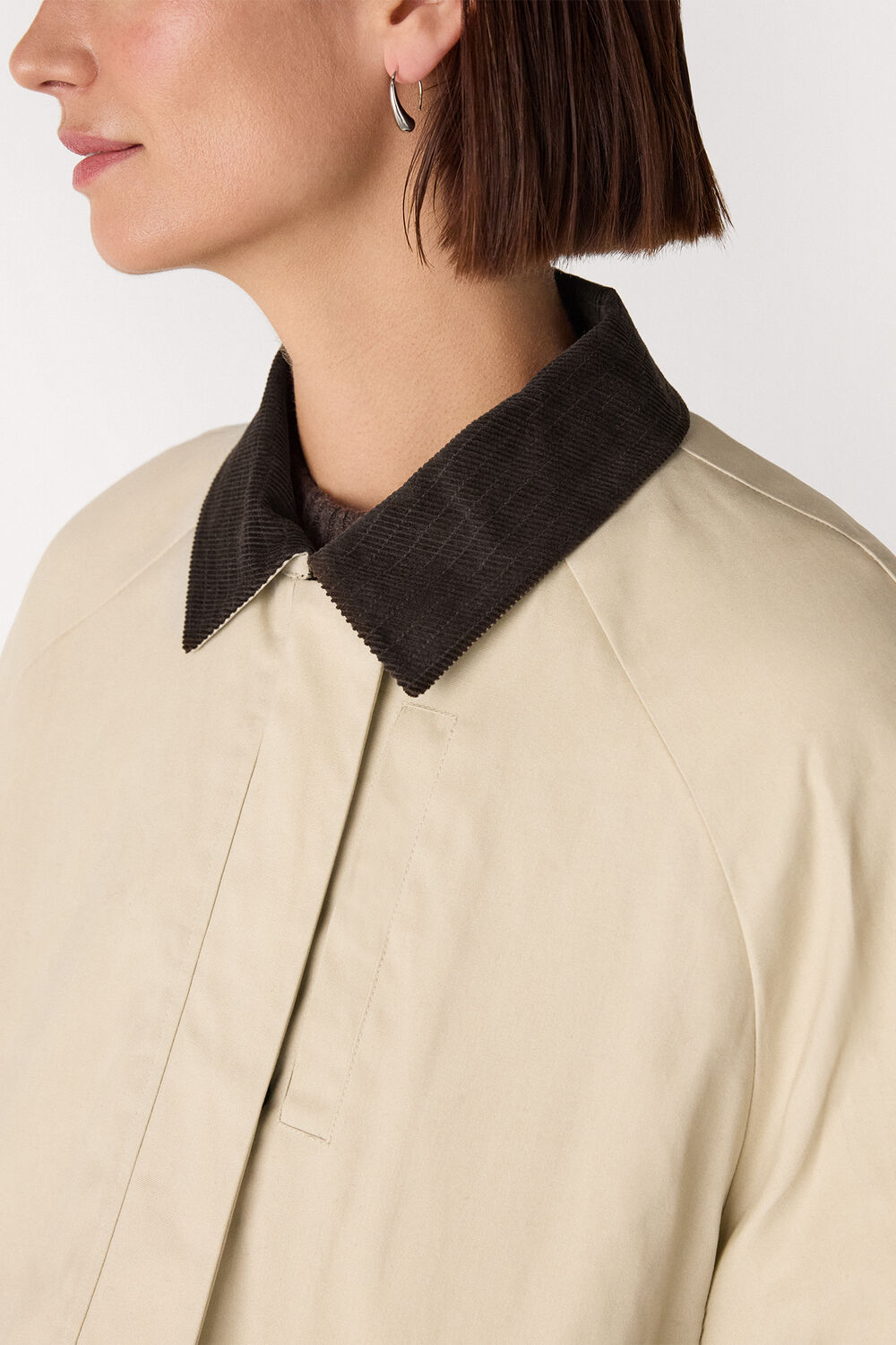 Neutral Fern Waxed Barn Jacket